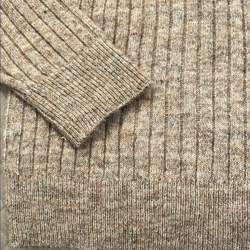 Lucky Brand Women's Ribbed Knit Hooded Sweater in Deep Taupe/NWT/XS - Picture 12 of 15